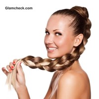 Chunky High Plait Hairstyle