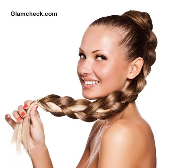 Chunky High Plait Hairstyle