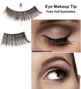 Eye Makeup Tip – Fake Half Eyelashes