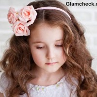Floral Hair Accessory for Little Girls - Flower Hair Elastic Bands