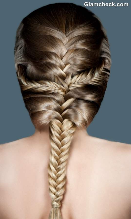 French Fishtail Plait Hairstyle