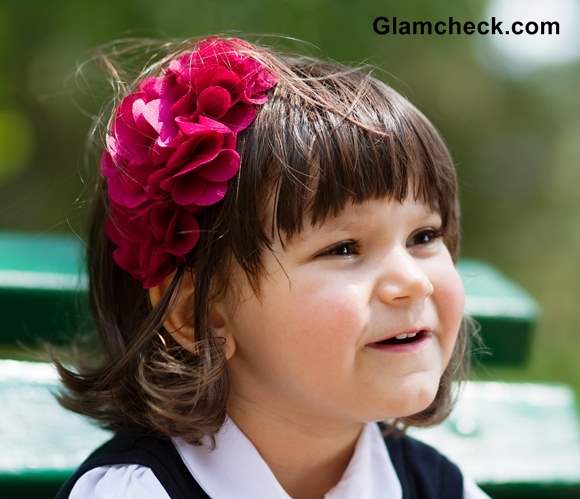 Hair accessories for little girls Flower Hair Elastic Bands
