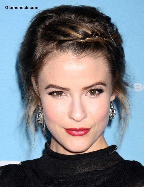 Hairstyle How To Linsey Godfrey S Braided Bangs For Short Hair