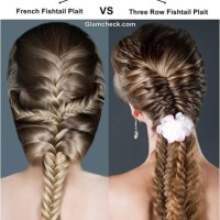 Hairstyle French Fishtail Plait VS Three Row Fishtail Plait