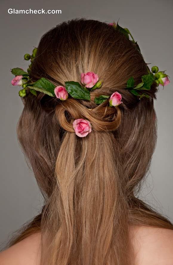 Hairstyle How To Floral Wreath Updo