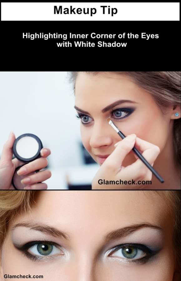 white eyeshadow makeup