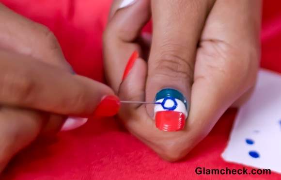 India Independence Day Tri-Color Nail Art DIY