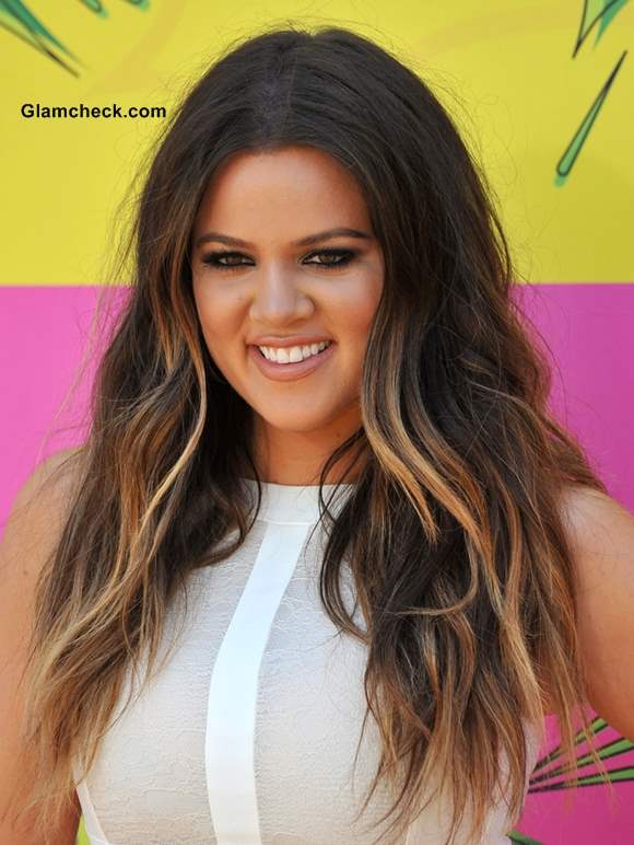 Khloe Kardashian Hair color 2013- Dual Toned