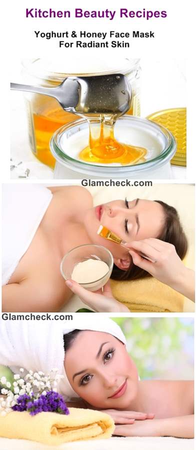 Kitchen Beauty Recipes Yoghurt Honey Face Mask For Radiant Skin