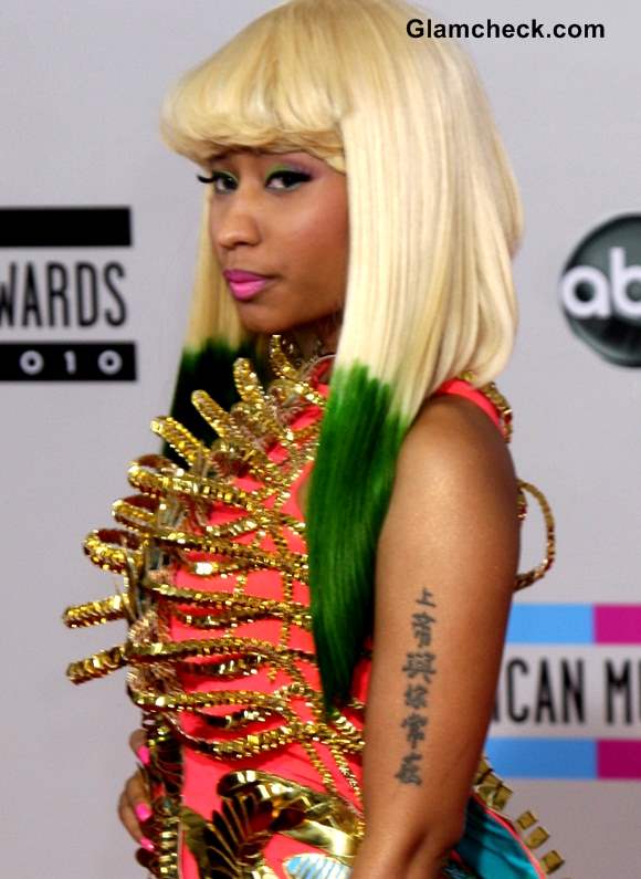 upper back tattoo tiger Arm Meaning Minaj Its and Nicki Tattoo