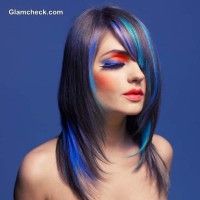 Peacock Inspired Hair Color