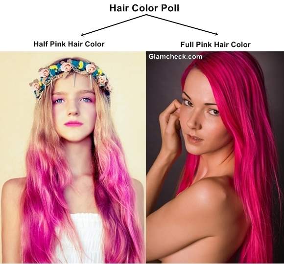 Pink Hair Color Poll Half Vs Full