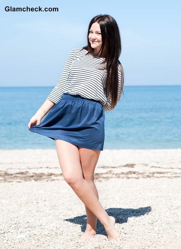 Rock the Look striped top with skirt