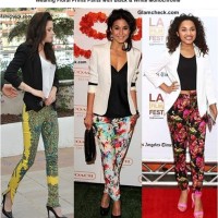 Style Inspiration - Wearing Floral Prints Pants with Black and White Monochrome