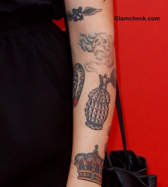 Arm Tattoos Alexis Krauss and their meaning