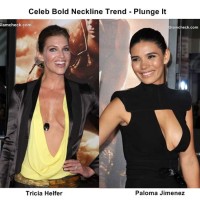 Celeb Bold Neckline Trend 2013 - Plunge It