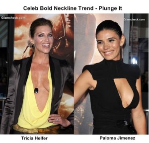 Celeb Bold Neckline Trend 2013 - Plunge It