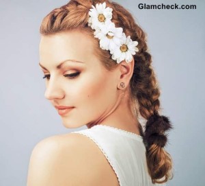 Floral Fusion Braid Hairstyle