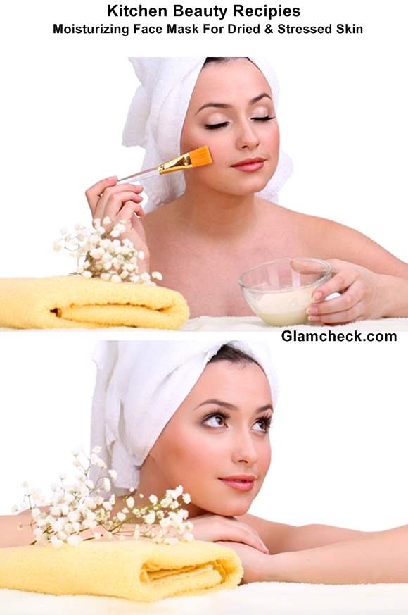 Kitchen Beauty Recipes - Moisturizing Face Mask For Dried  Stressed Skin