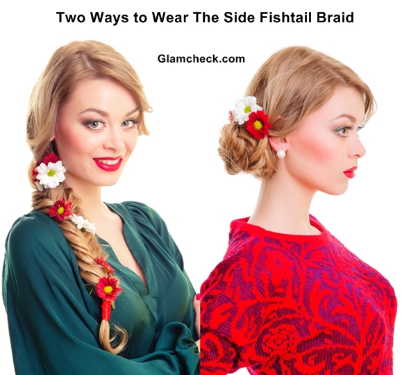 Two Ways to Wear The Side Fishtail Braid