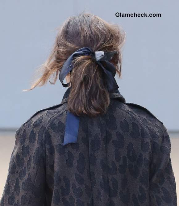 Alexa Chung Hairstyle at Burberry Prorsum SS 14 Show