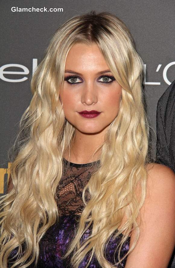 Ashlee Simpson Plum Lips 2013