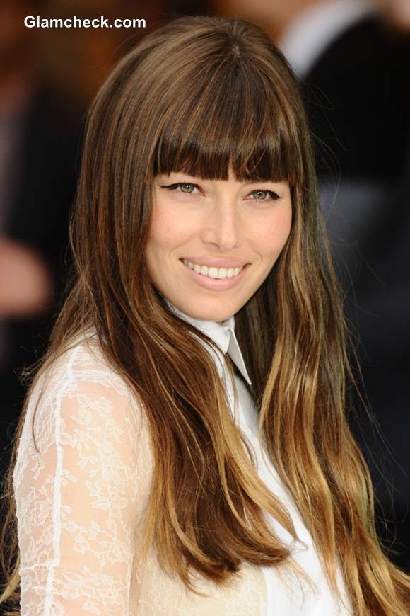 Celebrity Hair Color - Jessica Biel Turns Ombre