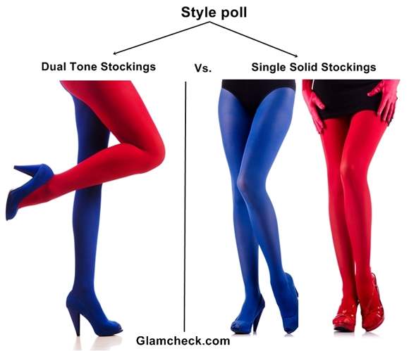 Dual Tone Stockings vs Single Solid Stockings