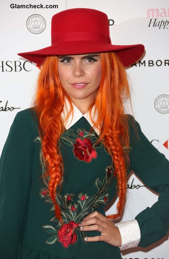 Fishtails and Pigtails Paloma Faith Rocking Hair Color and Hairstyle