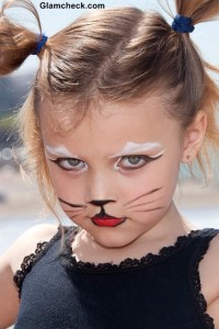 Halloween Costume makeup for kids Feline