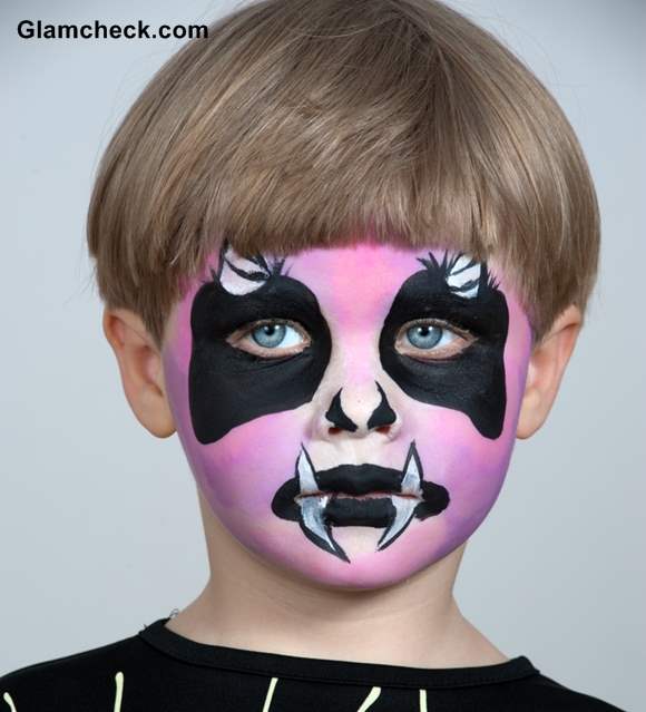 Halloween Devil Face Art for Little Boys