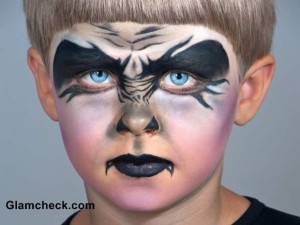 Halloween Vampire Face Art for Little Boys