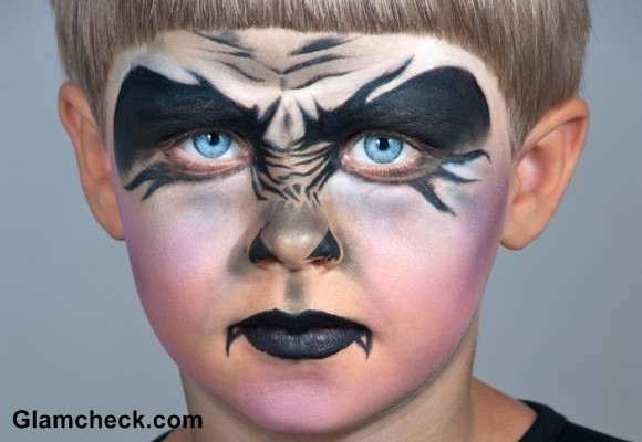 Halloween Vampire Face Art for Little Boys