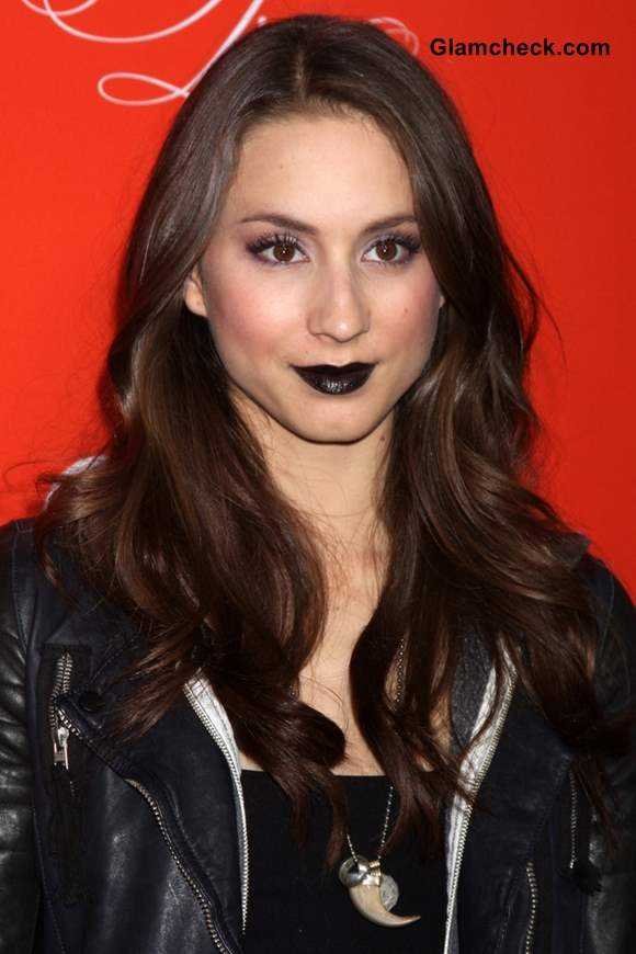 How to Sport Black Lipstick like Troian Bellisario