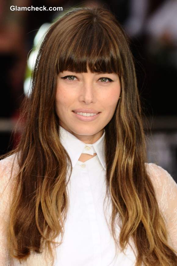 Jessica Biel Ombre Hair Color