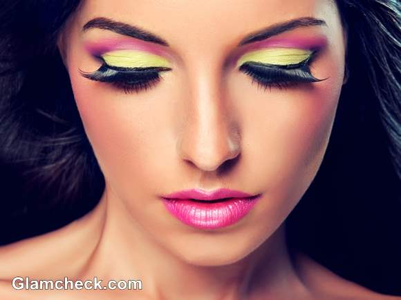 Light Pink and Mint Green Eye Makeup