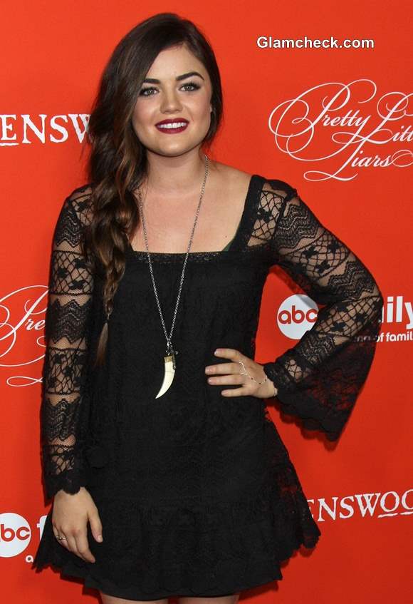 Lucy Hale in Dressy Halloween Get-up for Pretty Little Liars Screening