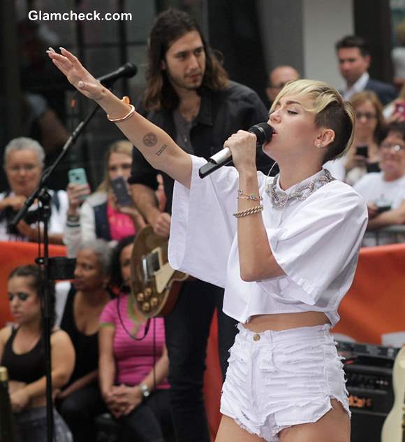 Miley Cyrus at  the Today Show October 2013