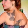 Paloma Faith Back Tattoo Dove