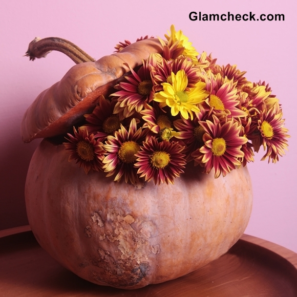 Pumpkin and Flowers Decoration for Halloween