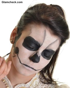 Halloween Scary Skull Face Makeup DIY