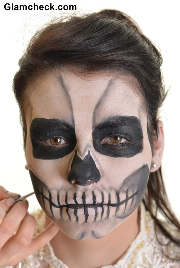 Skull Face Makeup Tutorial Halloween