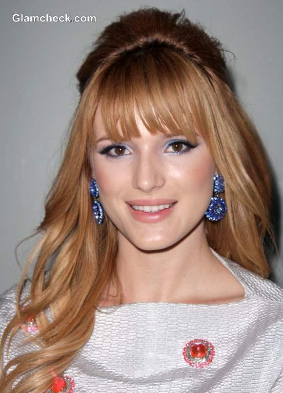 Bella Thorne In Futuristic House of Holland Get-up