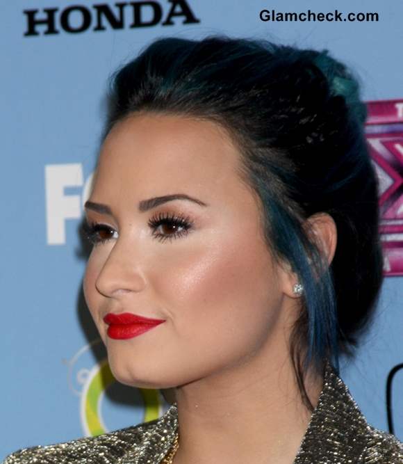 Demi Lovato Red Lips