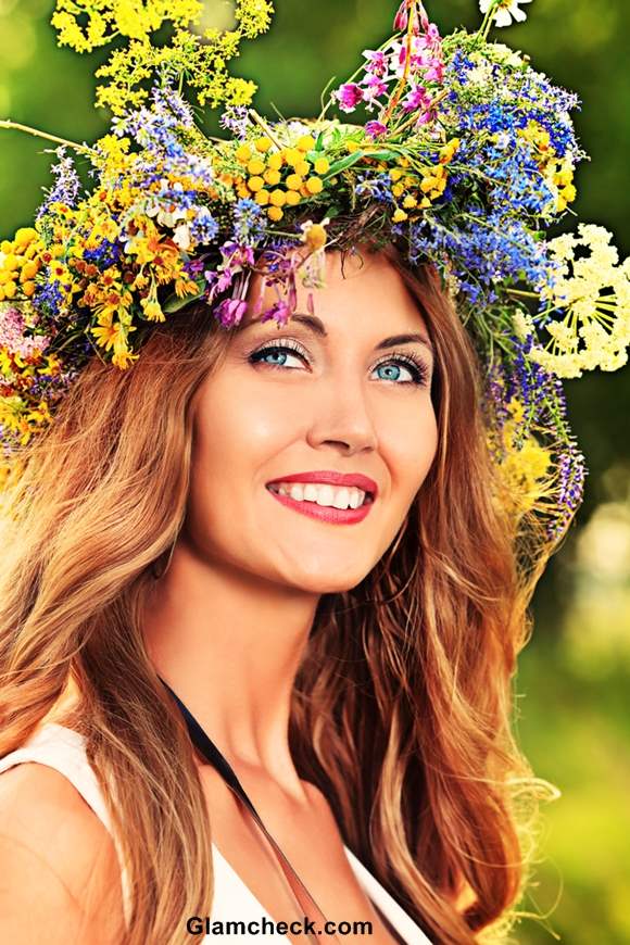 Flower Wreath Hairstyles for Thanksgiving