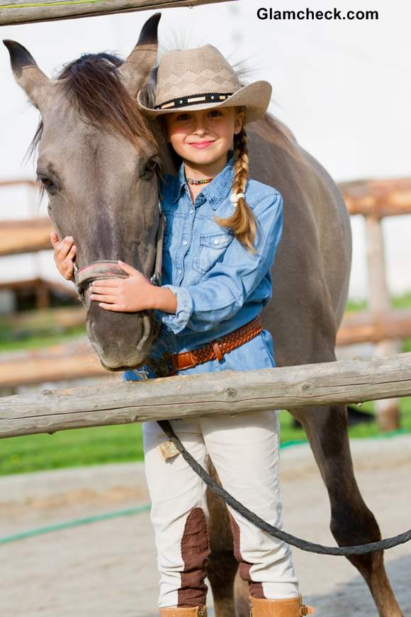 Little Girls Fashion - Cowgirl look for Thanksgiving