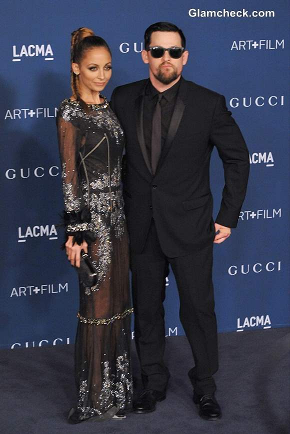 Nicole Richie and Joel Madden in Dolce and Gabbana at LACMA Gala 2013