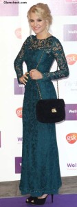 Pixie Lott in Lace Evening Gown at The Wellchild Awards 2013