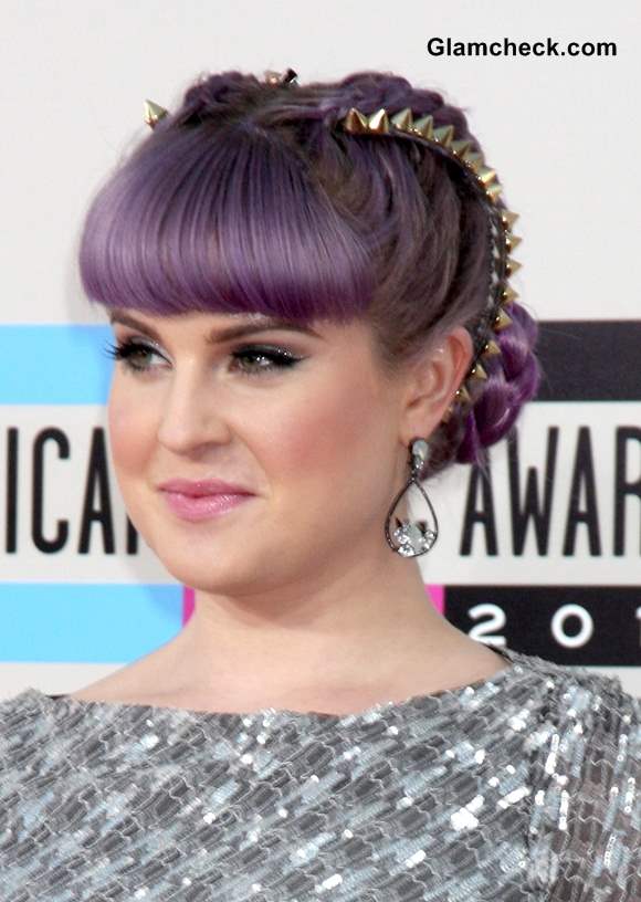 Purlpe lilac hair color Kelly Osbourne