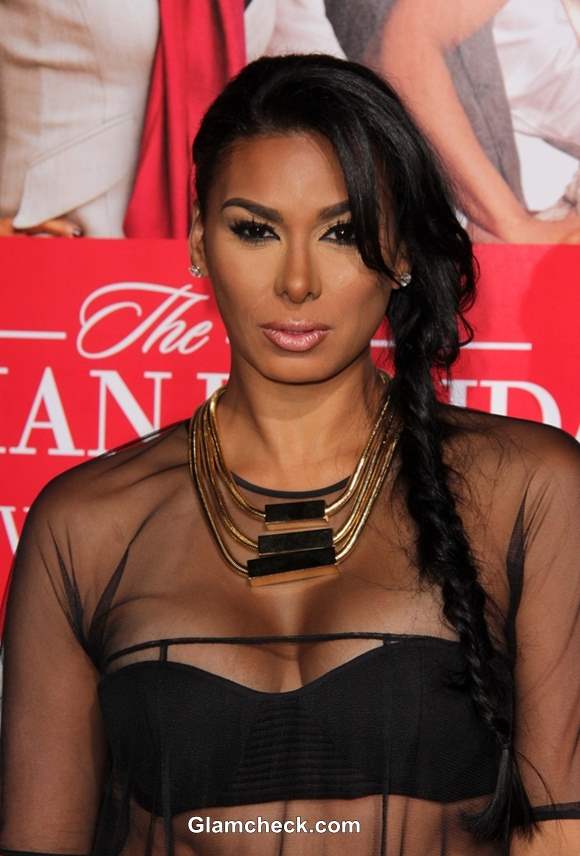 Sheer outfit Laura Govan at The Best Man Holiday Premiere